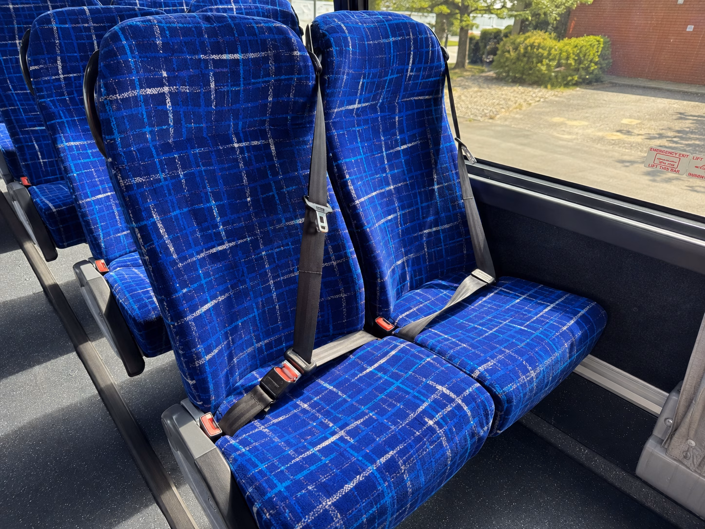 austin charter bus rental interior